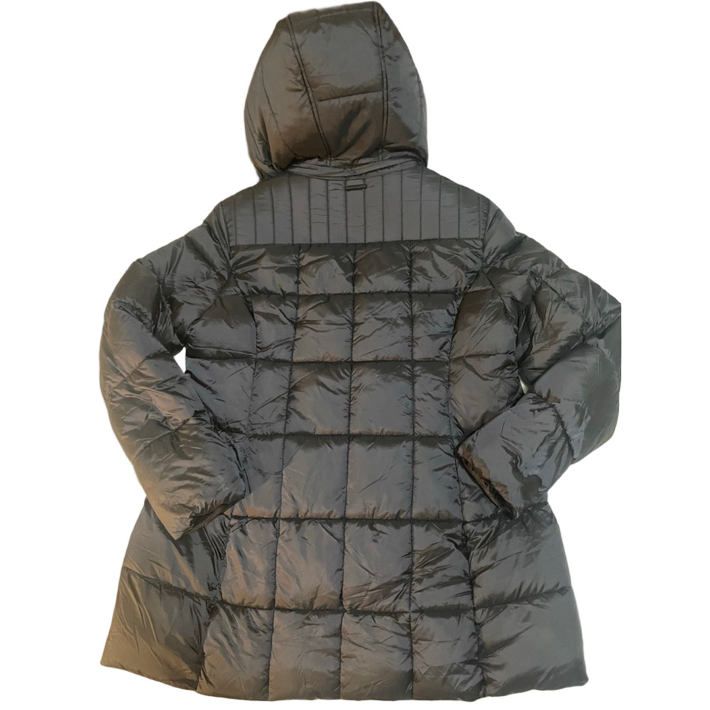 Women's MARC NEW YORK Black Puffer Jacket with Faux Fur Hood XL - Picture 3 of 6
